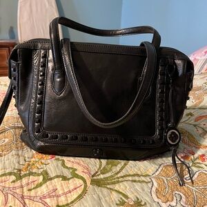 Elegant Black Leather Handbag